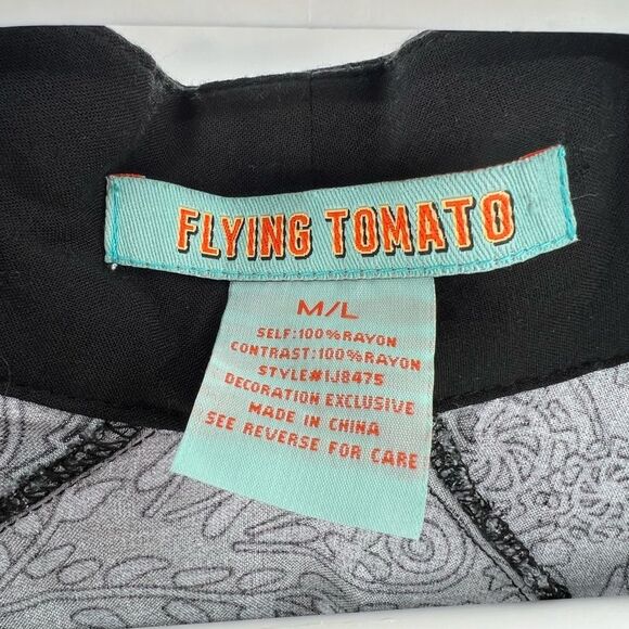 Flying Tomato embroidered open front cardigan duster M/L rayon lightweight - Picture 6 of 7